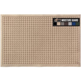 Gorilla Grip Front Door Mat, Indoor Outdoor Ultra Absorbent Moisture Guard Doormat, Absorbs Up to 1.7 Cups of Water, Stain and Fade Resistant, Rubber Backing Doormats, Captures Dirt, 29x17 Beige | Gorilla Grip