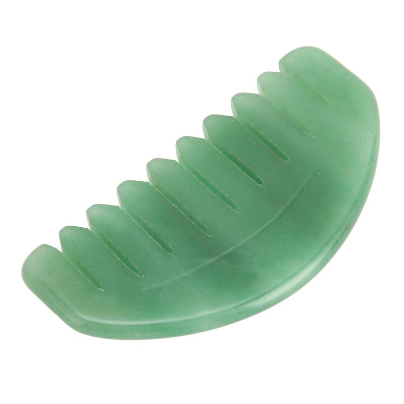 Massage Comb Scalp Care Relax Handheld Portable Jadestone Gua Sha