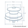 Loxx® Top Button Large for Fabric up to 2.5 mm