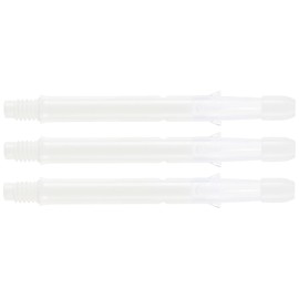 LSTYLE Dart Shafts: L-Shaft Silent - Spinning Dart Shafts - White 330 (Long)