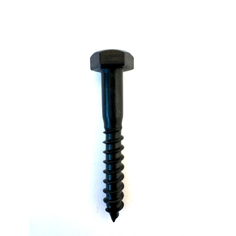 M6 x 60mm - Black Stainless Steel - Hex Head
