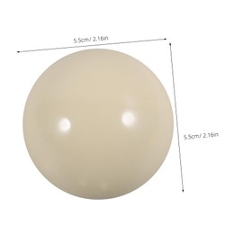 GRIRIW Resin Training Billiard Ball for Pool Practice Durable Cue Ball for Game Rooms Sports Matches for All Skill Levels Scratch Resistant Enhances Player Performance