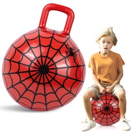 CZBRO 15" Red Spider Hopper Ball - Inflatable Jumping Toy for Outdoor Activities, Games & Parties, Boys & Girls