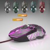 Typewriter Mechanical Gaming Keyboard and Mouse Combo, Retro Punk Round