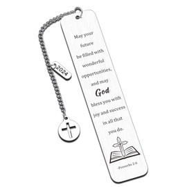 Baptism Gifts for Women Men -Bookmarks Gifts for Goddaughter Godson First Communion Christening Gift for Girls Boys Bible Accessories for Teen Christmas Stocking Stuffers Birthday Gifts for Her Him