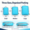 Compression Packing Cubes Set for Travel – Foldable Nylon Zipper