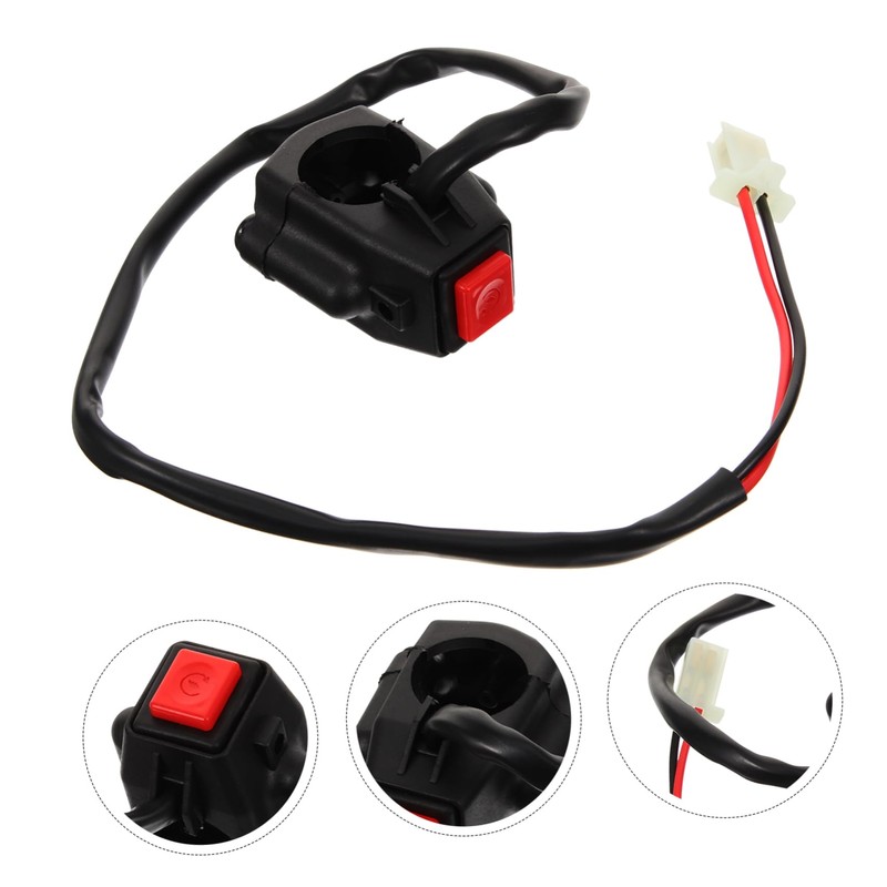 ULTECHNOVO Motorcycle Handlebar Remote Starter Ignition Button for Enhanced Performance