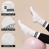 Grip Pilates Crew Socks for Women, Non Slip Yoga Socks