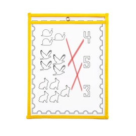 10 Dry Erase Pockets, Oversize 10 Inch x 13 Inch Pockets, Perfect for Classroom Organization, Reusable Dry Erase Pockets, Teaching Supplies, Multi-Color, 10 Pack