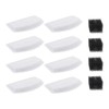 VGOL 8PCS Pet Water Fountain Filters with 4PCS Black Sponge