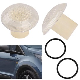 9T1Z13K376 Side Fender Marker Repeater Light Housings Fit for 2010-2021 Ford Transit Connect, Clear Lens Side Marker Turn Signal Light 9T1Z13K376A