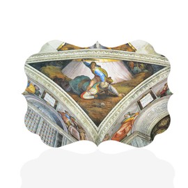 Fastasticdeals Horizontal Home Decor Wall Sign David Und Goliath Michelangelo Painting Art Picture Frame Benelux Shape 12x8Inches