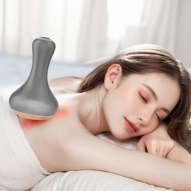 DragonJungle Hot Stones for Massage，Hot Stones Muscle Massage with Warmer, Wireless Natural Red Bian Stone Electric Gua Sha for Home Spa