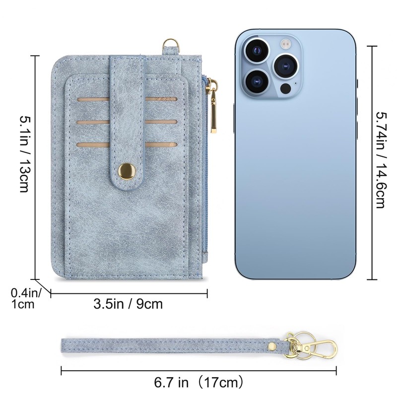 SENDEFN Credit Card Holder Slim Wallet for Women Bifold Leather