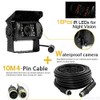 Riloer 4 Pin CCD Reversing Backup Camera, with 10m Cable