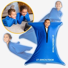 Sensory Body Socks for Autism,Helps Kids with ASD,Sensory Den Fidget Anxiety & Spatial Awareness Aids,to Relieve Stress,Self-Claming,Relaxing (Height 35-44 IN)