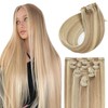 Sunya Clip in Hair Extensions Real Human Hair 7 Pcs