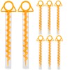 EFUTURETIME 8 x Tent Pegs Camping Stable Screw Pegs Sand