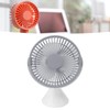 Mini Desk Fan with Hook USB Rechargeable 3 Speeds Wind