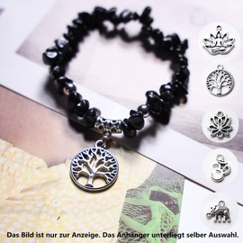 MILAKOO Chip Bracelet Gemstone Bracelet Women's Tree of Life Bracelet Women's 7 Chakra Bracelet, Gemstone, rubber