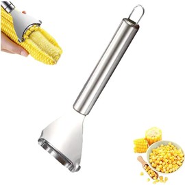 Corn Peeler Corn Planer Thresher Corn Kernel Remover Tool Stainless Steel Corn Peeler for Corn On The Cob Corn Cutter Corn Scraper with Ergonomic Handle for Kitchen Magic Corn Stripper Tool