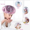 VTECHOLOGY Bath Cap, Waterproof Shower Hats, Reusable Plastic Bath Caps,