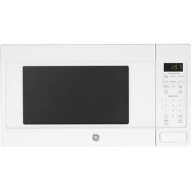 GE JES1657DMWW Microwave Oven, 1,150-watt Capacity, 1.6 Cubic Ft, 8 Auto Cooking Settings, Kitchen Essentials for The Countertop, Dorm Room or Apartment, White