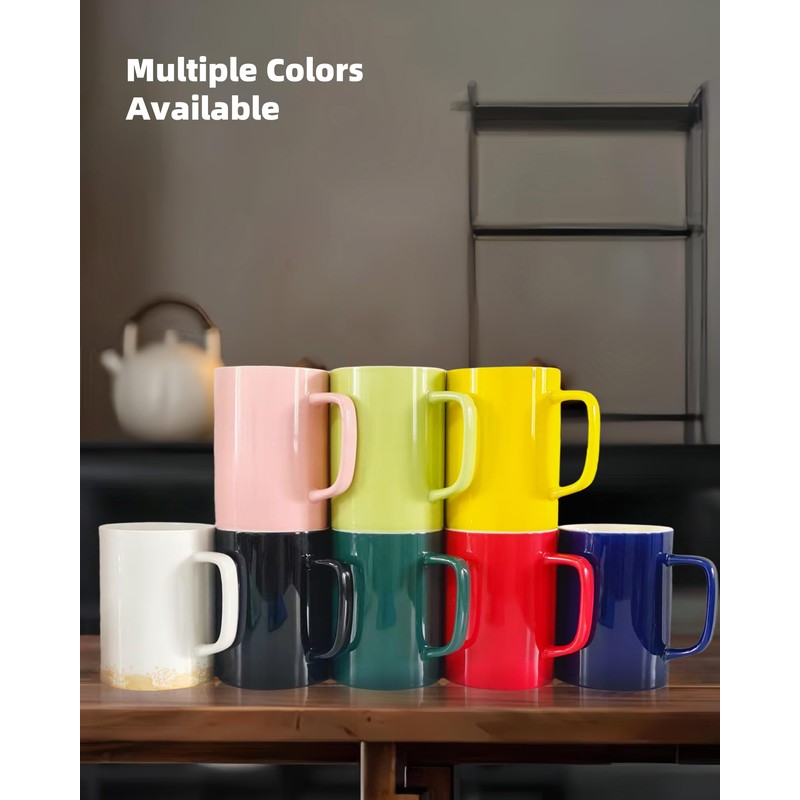 WEOPYCJ Oversized Ceramic Coffee Mugs 33 oz with Lid and