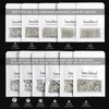 Beadsland 288pcs Flat Back Crystal Rhinestones Round Gems for Nail