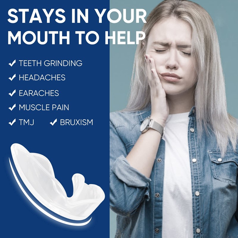 Mouth Guard for Grinding Teeth, 4Pack Mouth Guards for Teeth