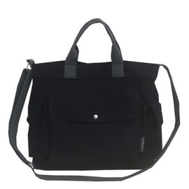 Yooamz Canvas Tote Bags for Women Canvas Shoulder Tote Bag Casual Handbags Canvas Large Crossbody Bag for School Travel Work Daily Use (Black)