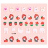 30 Sheets Easter Nail Art Stickers Cute Rabbit 3D Self-Adhesive