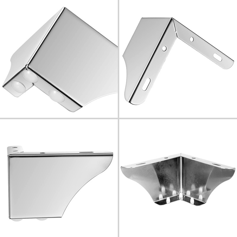 SUMNACON 4Pcs 7.5cm Metal Sofa Legs Wardrobe Leg Furniture Leg,