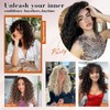 Bouncy Curly Hair Extensions, 4PCS Synthetic Clip in Hair Extensions