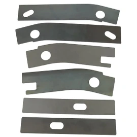 ECOTRIC 6 pc Frame Repair Rusted Shackle Weld Plates Compatible with 1986-1995 Jeep Wrangler YJ Rear