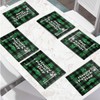 ENLACHIC Bufflao Plaid St. Patrick's Day Placemats Set of 4,
