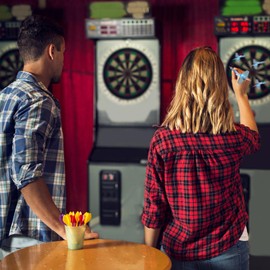 Yeria Steel Tip Darts Set, 3 Pack Professional 23g Dart with Darts Case, 3 Aluminum Shafts 3 Spare Shafts 1 Dart Sharpener 12 Rubber O-Rings Flight