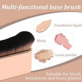 2 Stück Selbstbräunungs Pinsel, Selbstbräuner Pinsel, Kabuki Pinsel, Für Gesicht Und Körper Make Up Pinsel, Roségold