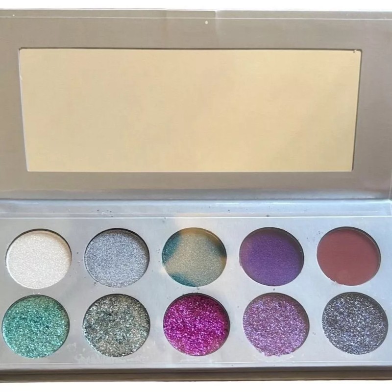 Trend Beauty Glitter Palette 10 Shades Multicolor High-Pigment Eyeshadow, New