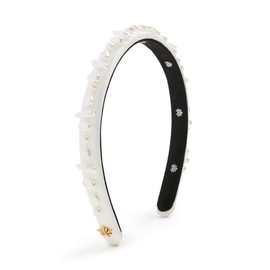 Lele Sadoughi Women's Gigi Pearl Treasure Headband, Ivory, White, One Size