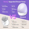 Dkmord Wearable Pumps for Breastfeeding with 3 Modes, 9 Levels,