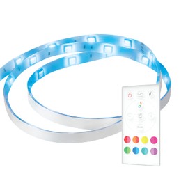 GE Lighting LED+ Color Changing LED Light Strip, Music Syncing Strip Light with Remote, 16 Foot