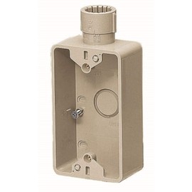 Mirai Industry SW1-22FGSM Exposed Switch Box G Type 1 for 1 Way PF Tube 22 Milky White