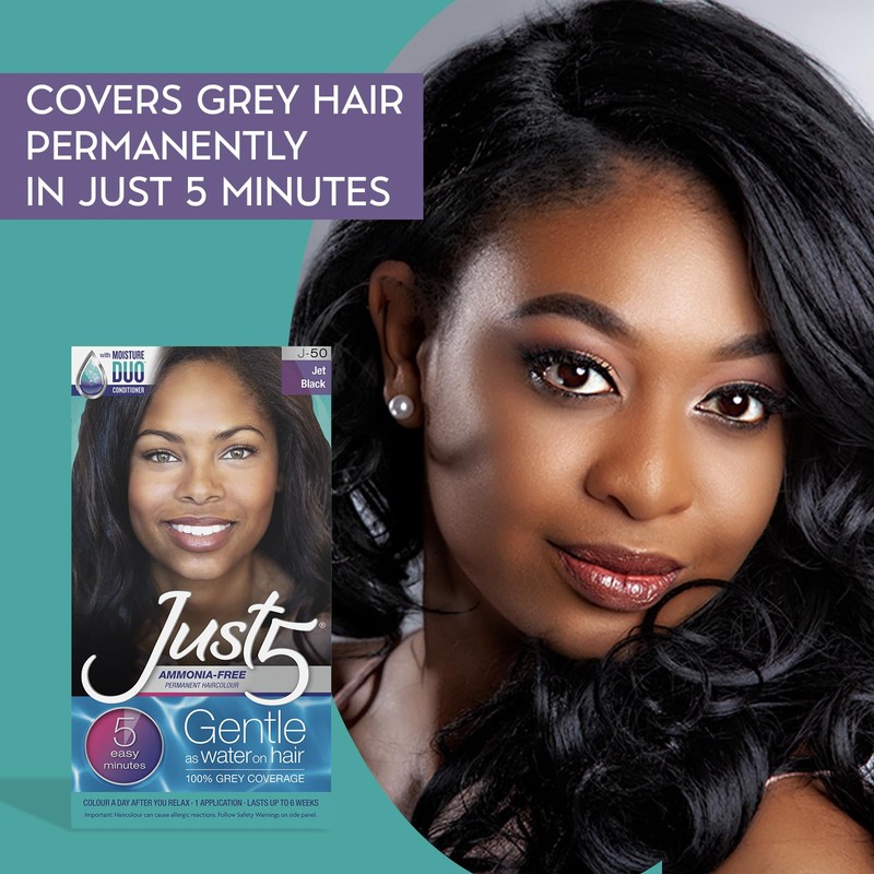 Just 5 Women's 5 Minute Permanent Hair Color with Conditioner,