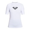 Roxy Womens Whole Hearted Rash Guard Set, Bright White, L