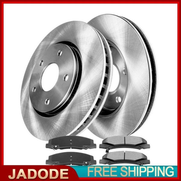 JADODE Front Brake Rotors and Brake Pads For Buick Chevy