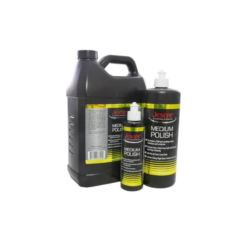Jescar Medium Polish - 8oz - Professional-Grade Polishing Compound for