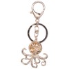 2 pieces metal key ring, octopus shaped keychain, cute keyring