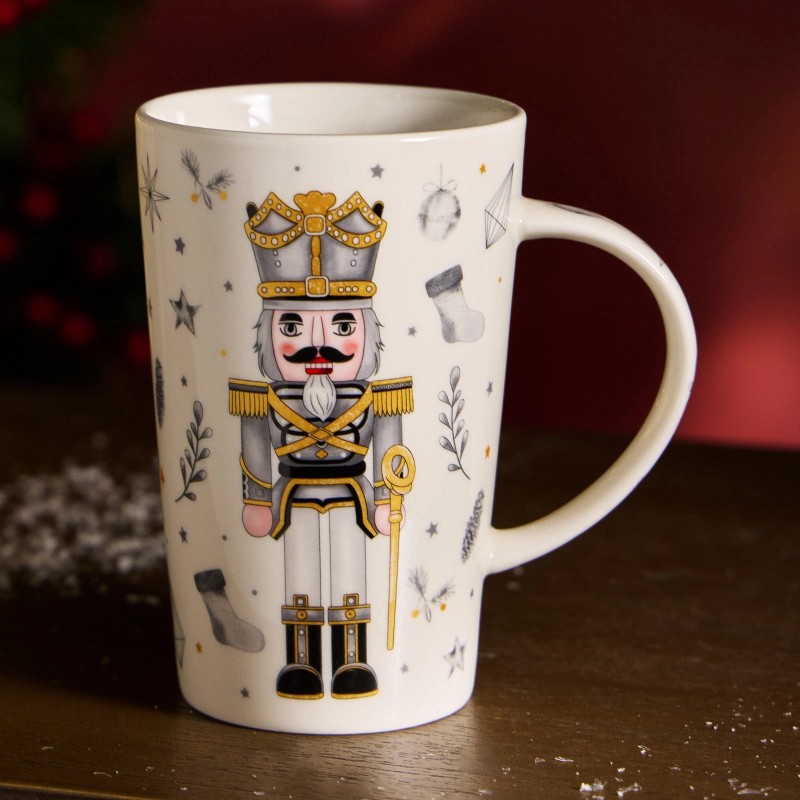 STPGOODS Nutcracker Christmas Mug and Ornament Set in Gift Box