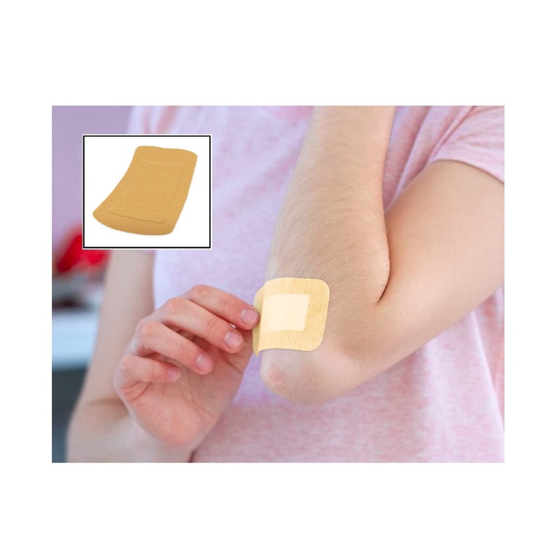 5 Extra Large Plasters Fabric Wound Dressing 50x100mm Sterile Aid